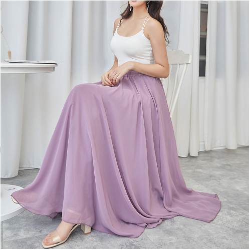 Ingrid - Langer Chiffonrock