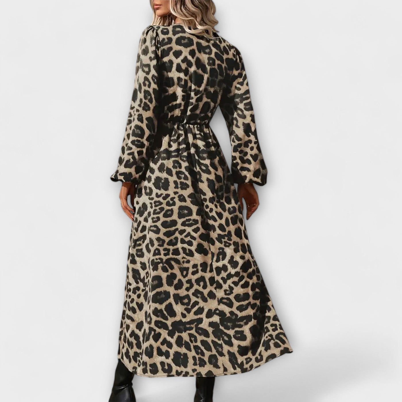 Melanie - Stylisches Kleid mit Leopardenmuster