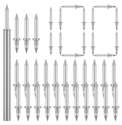 DualFix – Doppelkopf Sockelleiste Mit Gewinde, Nahtloser Nagel