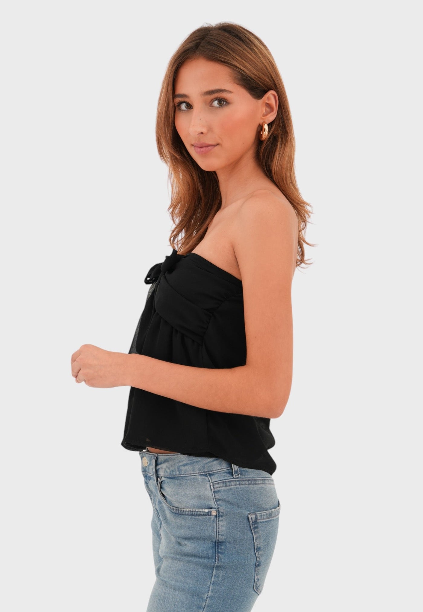 Anna | Elegantes Top Schwarz