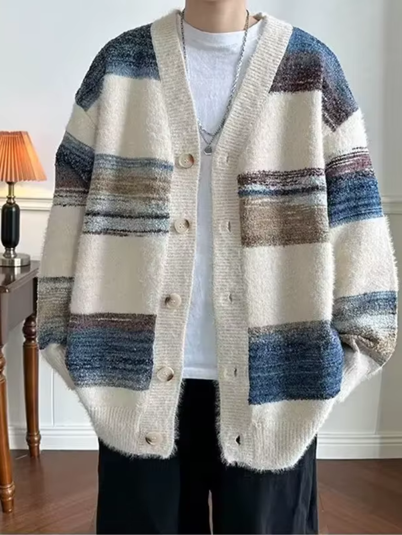 ELIOT – DER STRICK-CARDIGAN MIT V-AUSSCHNITT FÜR MODERNEN KOMFORT