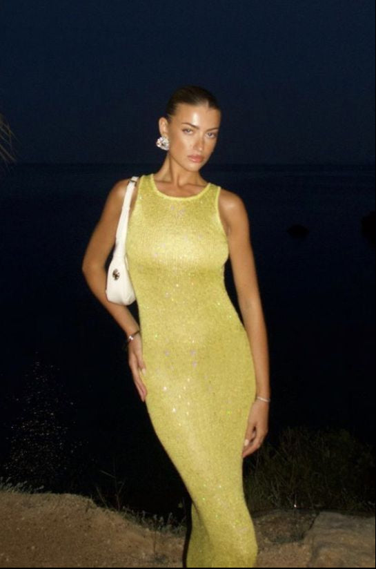 MAUDE | LANGES ÄRMELLOSES KLEID