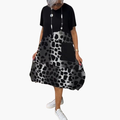 Sommerkleid Damen - Lockeres Freizeitkleid mit Musterprint