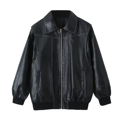 Damen Kunstlederjacke – Zeitlos & Stylisch