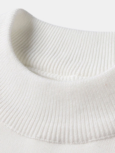 Eleazar | Bequemer gefütterter Stehkragenpullover für Wärme