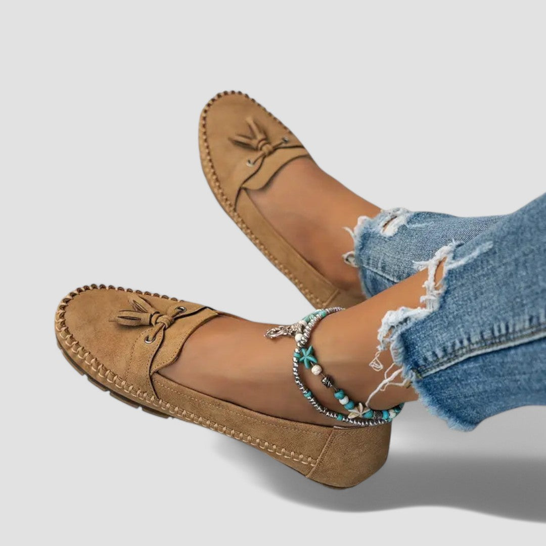 Charlotte | Bequeme Mokassins mit Schleife
