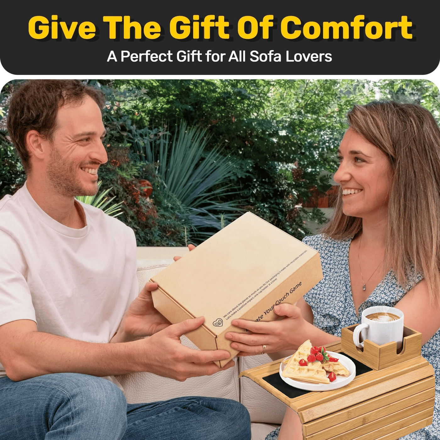 BambooSip – Eleganter Couch-Becherhalter