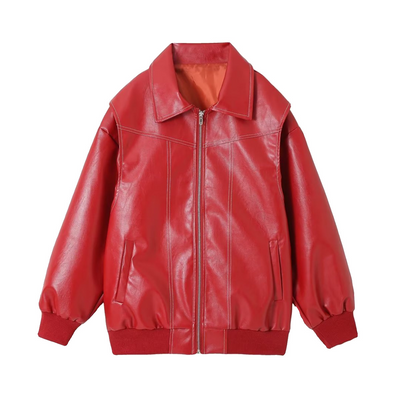 Damen Kunstlederjacke – Zeitlos & Stylisch
