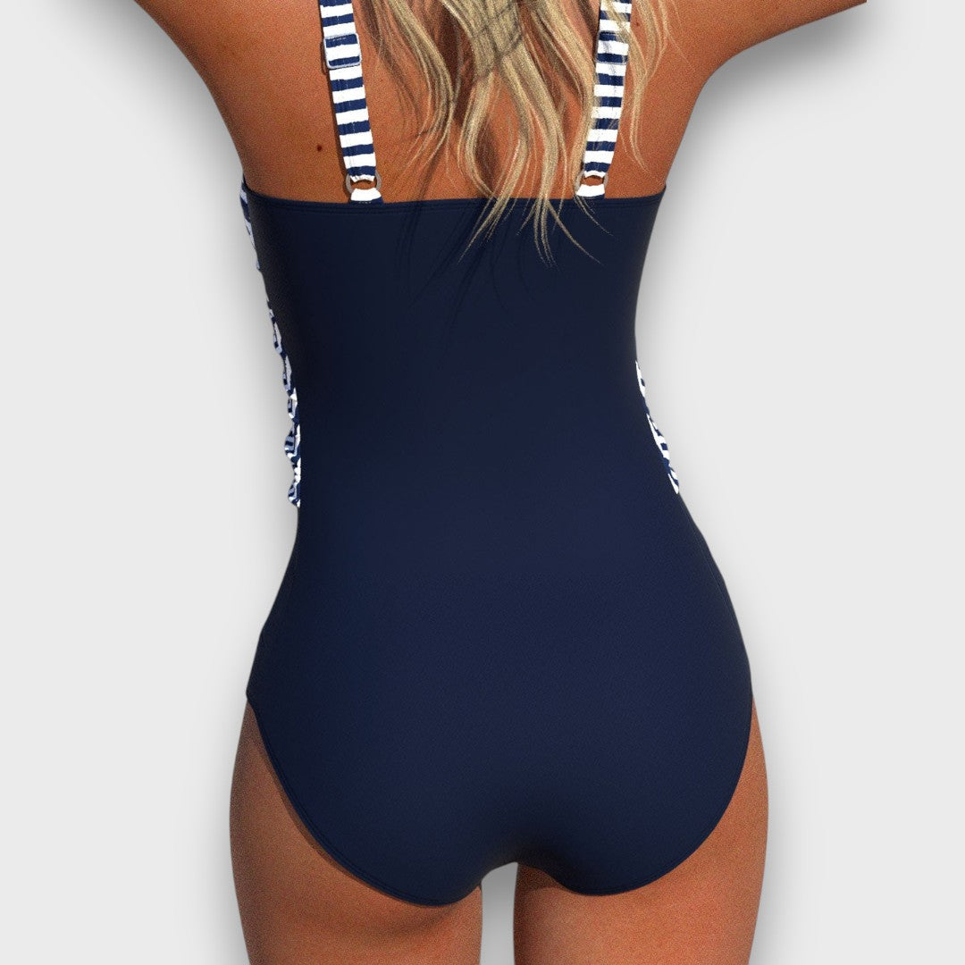 Olympe – Badeanzug mit plissierter Silhouette