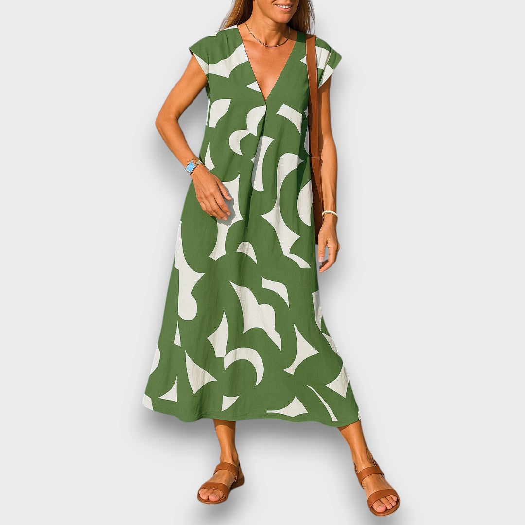 Masha | Luftiges Kleid mit V-Ausschnitt