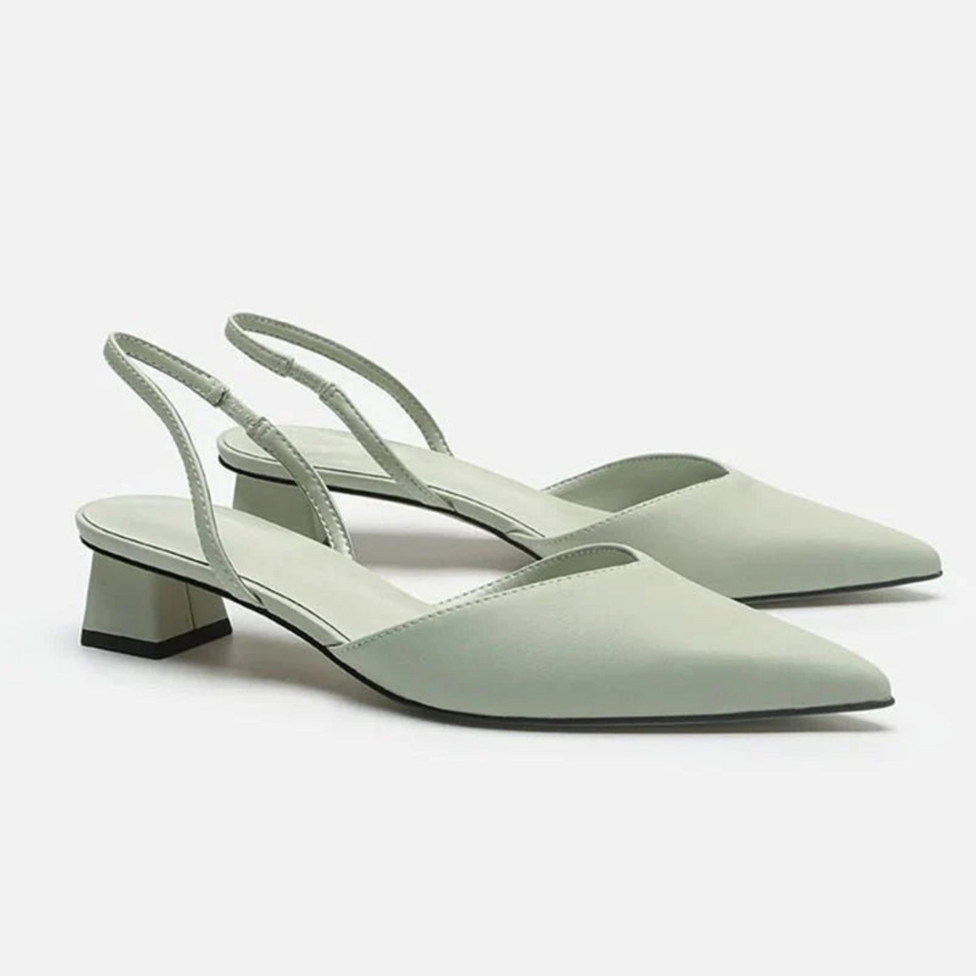 Damen Slingback Pumps mit kleinem Absatz