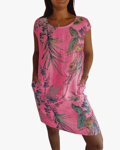 Damen T-Shirt Kleid | Lockeres Sommerkleid mit Print