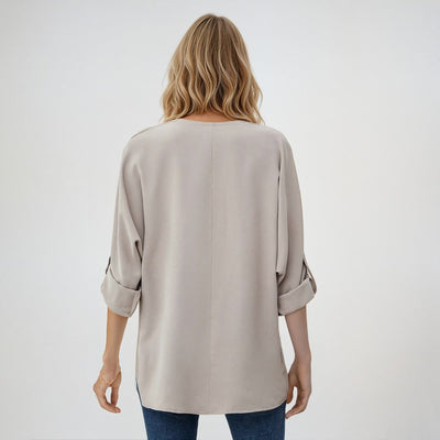 Lena | Elegante Bluse mit V-Ausschnitt