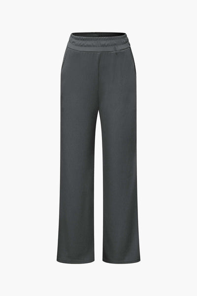 Daniela | Elegantes Zweiteiler-Set mit Asymmetrischem Oberteil & Weiten Hosen