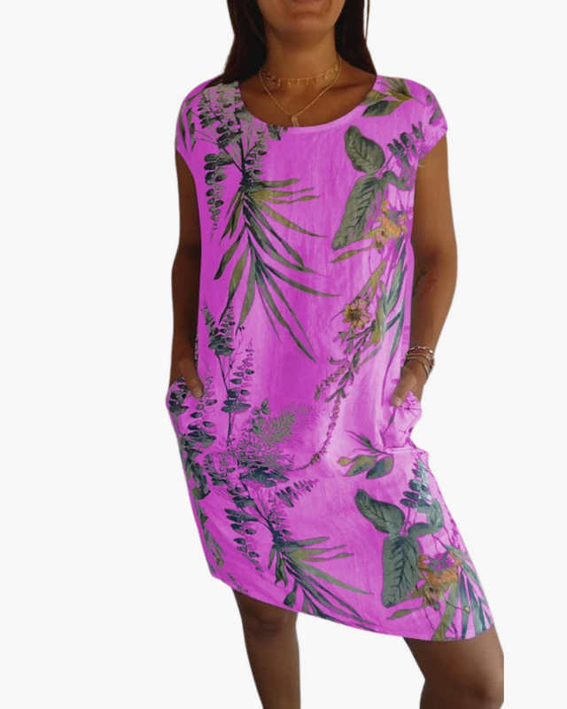 Damen T-Shirt Kleid | Lockeres Sommerkleid mit Print