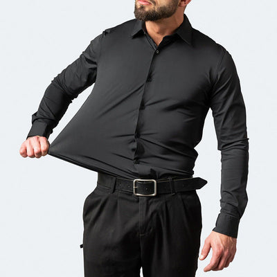 Benjamin | Classic Slim Fit Stretchable Langarm Business Hemd