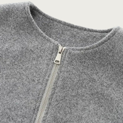 Cropped Damen Übergangsjacke – mit Ballonärmeln & modernem Schnitt