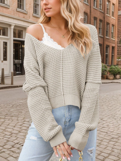 VivaStyle - Eleganter V-Ausschnitt Pullover für Damen