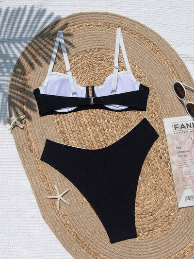 Meliz™ – Farbblock-Bikini-Set für Damen