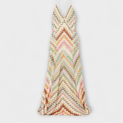 Remi - Buntes Fischgrät-Maxi-Kleid von Missoni