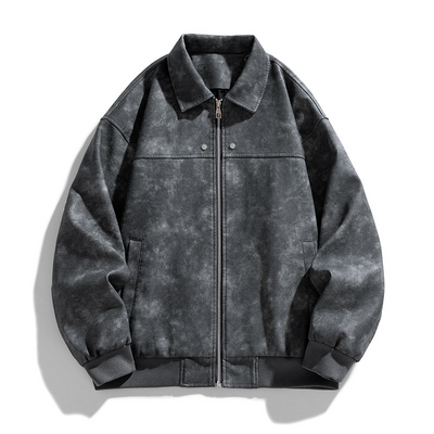 Herren Vintage Wildlederjacke – Klassisch & Zeitlos im Stil