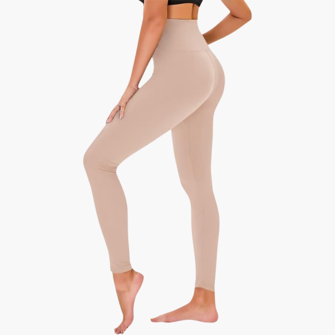 Damen Leggings mit Leopardenmuster und hohem Bund