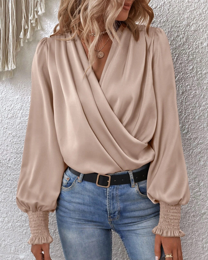 Gracelynn™ l Elegante Effen Blouse