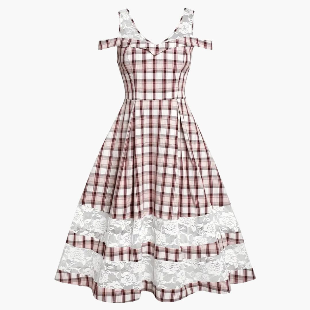 Spitzen-Träger Dirndl kleid für Damen - Oktoberfest 2025