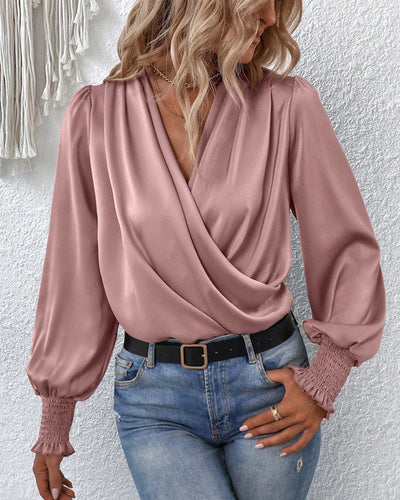 Gracelynn™ l Elegante Effen Blouse