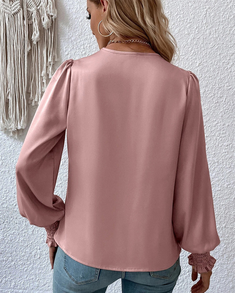 Gracelynn™ l Elegante Effen Blouse