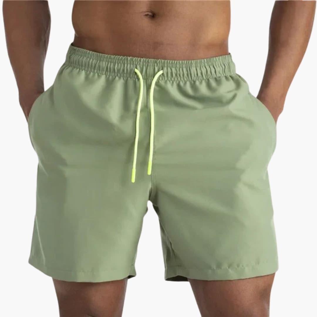 Herren Badeshorts mit Kordelzug und Seitentaschen
