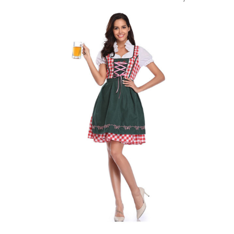 Damen Große Größen Oktoberfest Dirndl Kleid