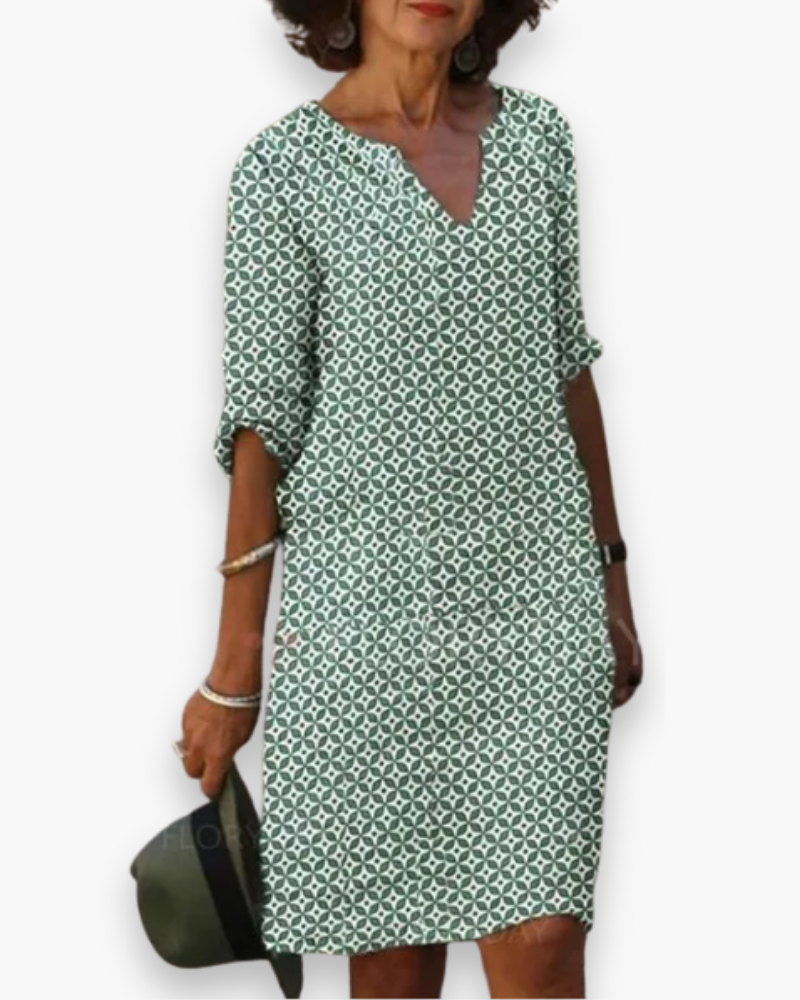 Damen Elegantes Lockere Kleid | Sommer