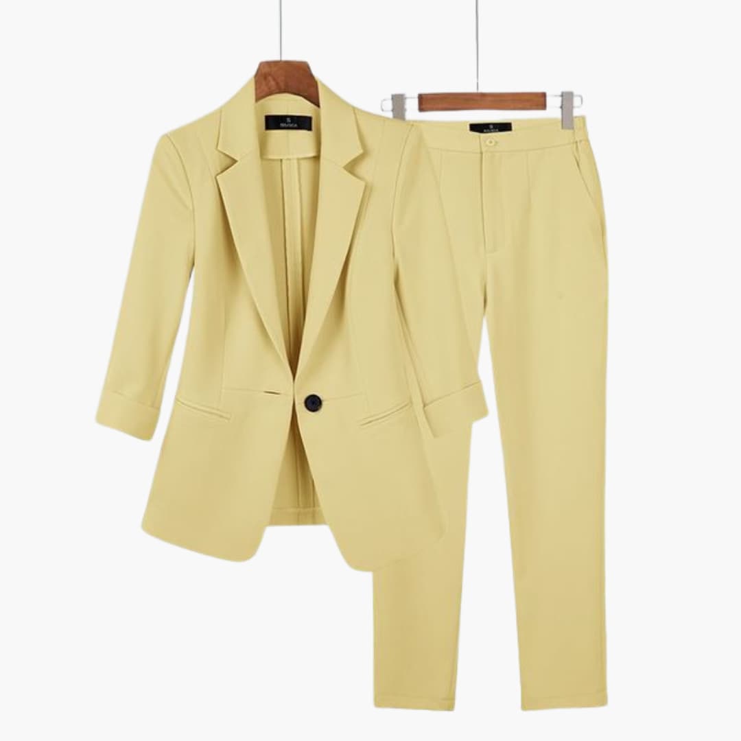 Elegantes Blazer- und Hosen-Set für Frauen - Perfekter Anzug