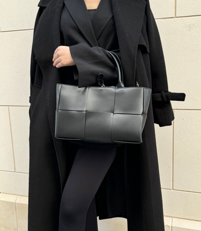 Damen Handtasche Vegan Leder – Geflochten & Elegant