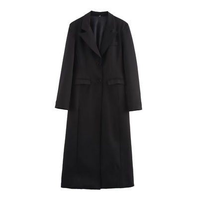Langer eleganter Damenmantel aus Wolle