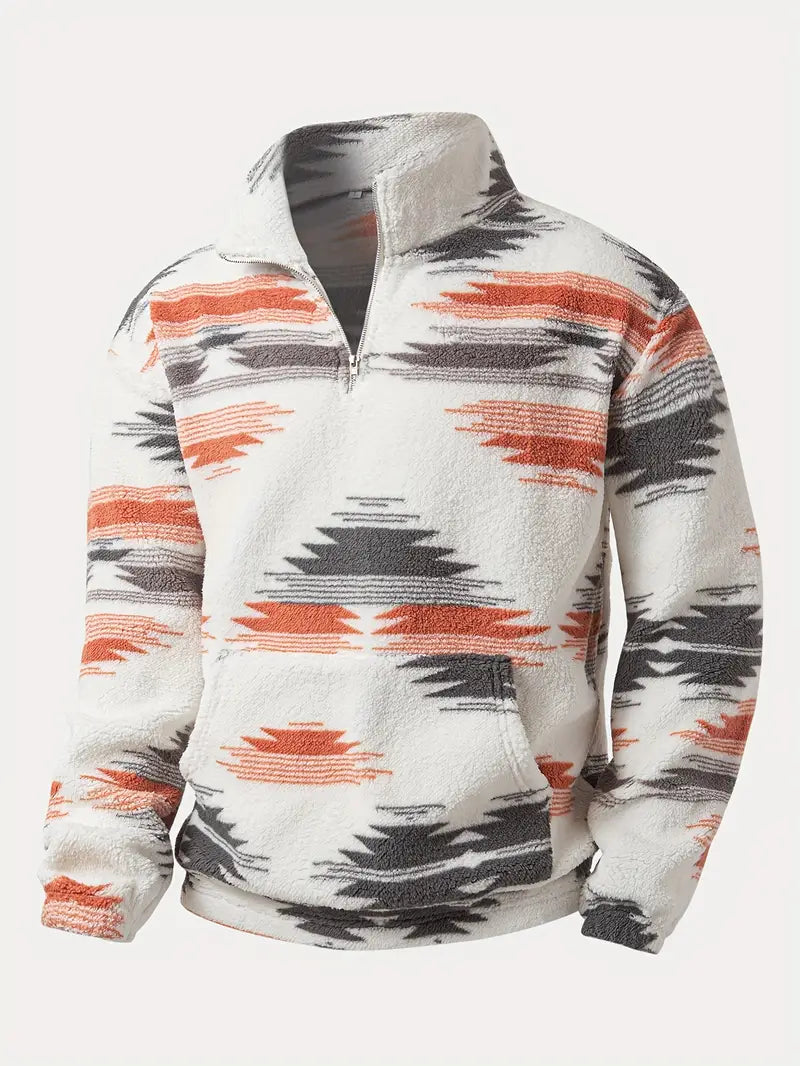 Clinton – Sweatshirt Mit Halbem Reißverschluss Und Stehkragen