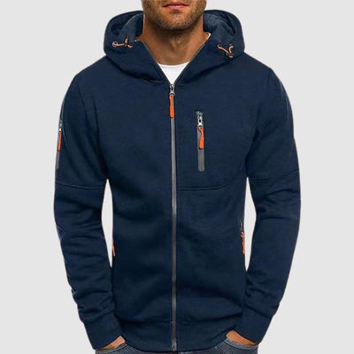 Jeff™ - Elegante Slim Fit Zip-Up Kapuzenjacke