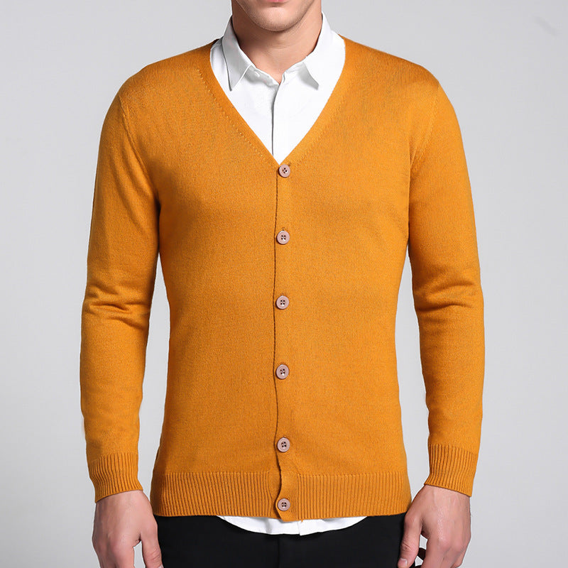Trey - Elegante Strickjacke mit Knopf für Herren