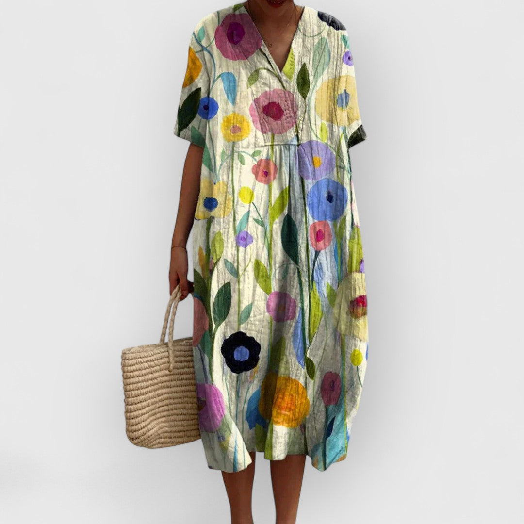 Marcia | Premium Blumenkleid Lang