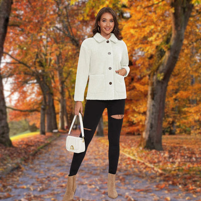 Maggie | Kuschelig weicher Teddy-Mantel