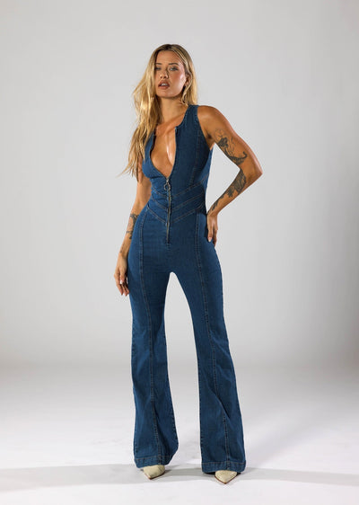Emmie | Denim Jumpsuit