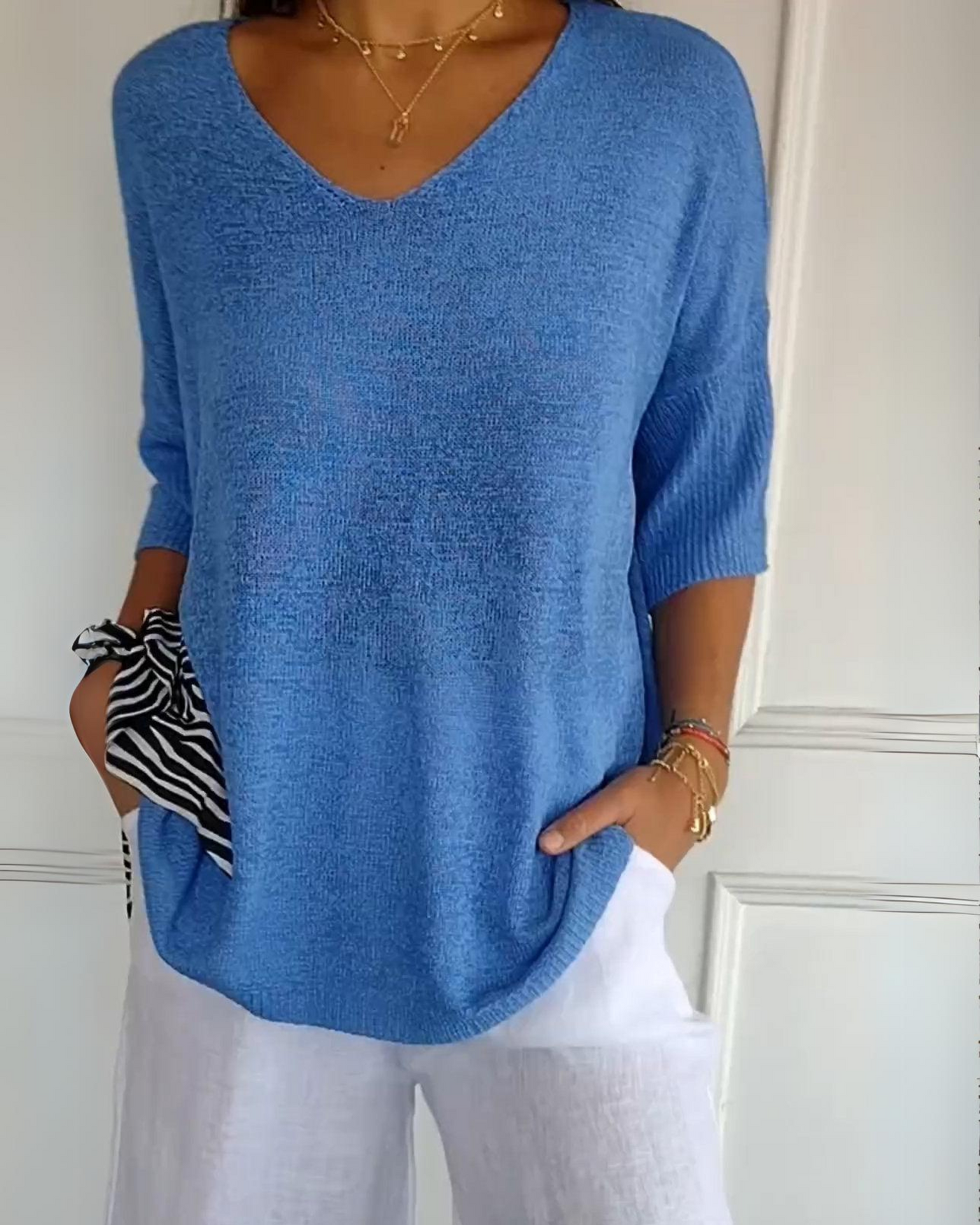 CELIA - OBERTEIL AUS ATMUNGSAKTIVEM BAUMWOLLE