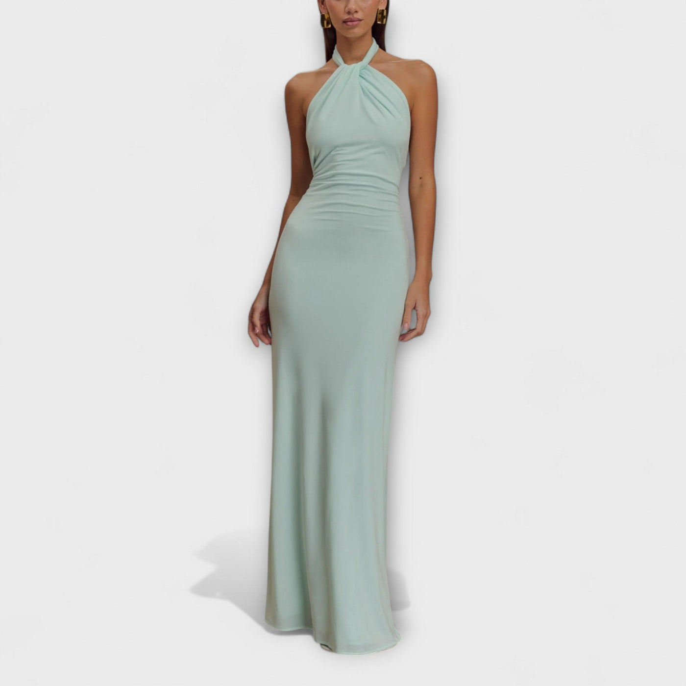 Lagune - Slinky Halter Maxi Dress