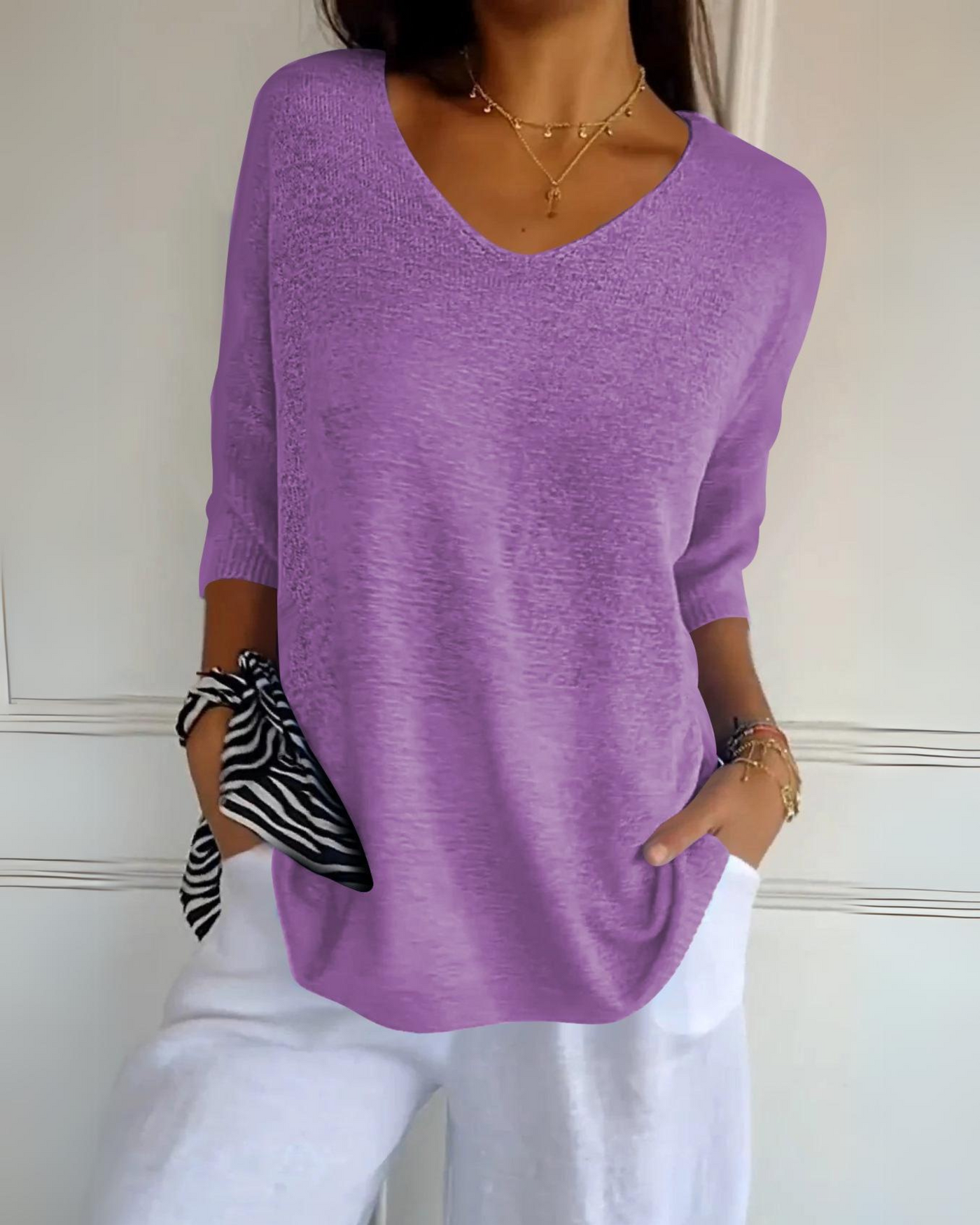 CELIA - OBERTEIL AUS ATMUNGSAKTIVEM BAUMWOLLE