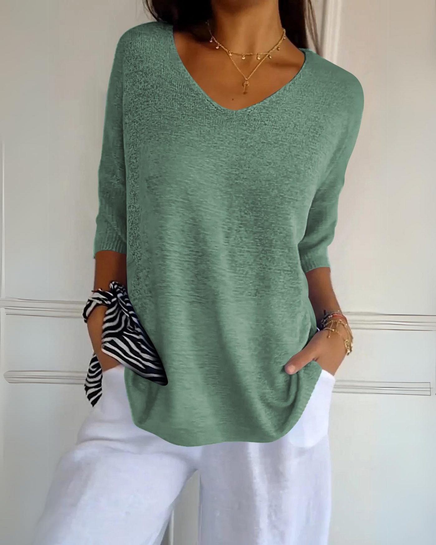 CELIA - OBERTEIL AUS ATMUNGSAKTIVEM BAUMWOLLE