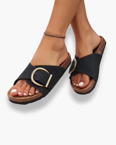 Damen Elegante Sandalen | Komfortabel Mit Schnallenriemen
