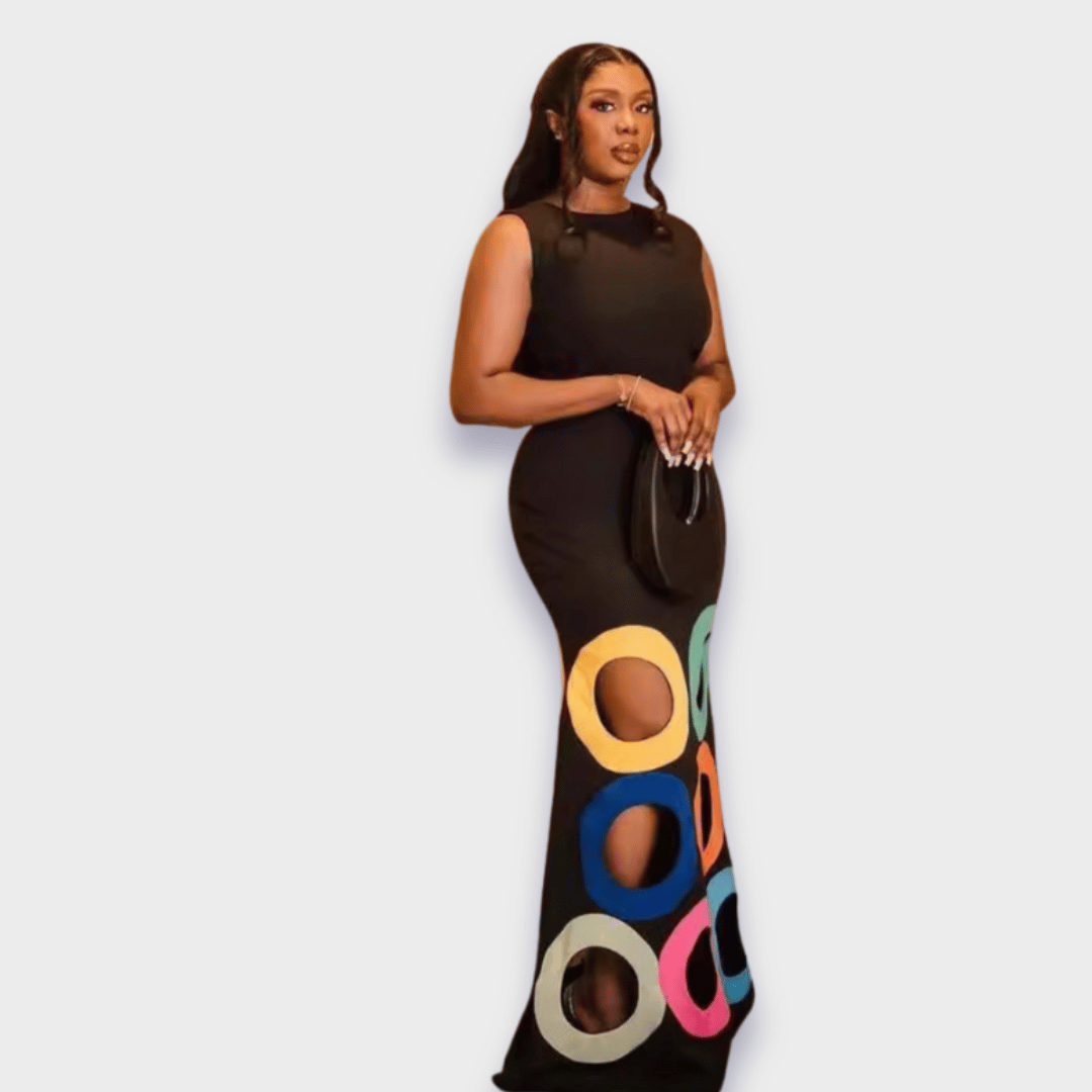 Cora | Künstlerisches Kleid aus handgemachtem Premiumstoff