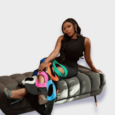 Cora | Künstlerisches Kleid aus handgemachtem Premiumstoff