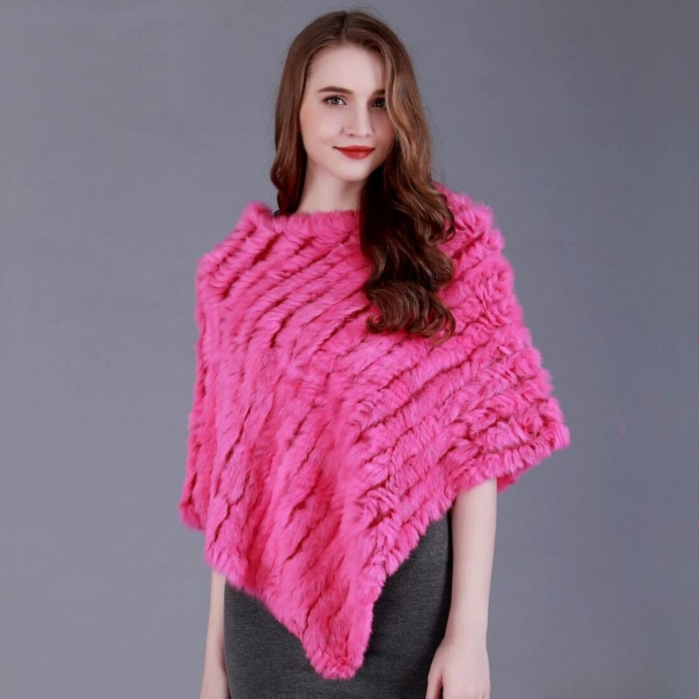 Carla | Luxuriöser, weicher Poncho für Damen